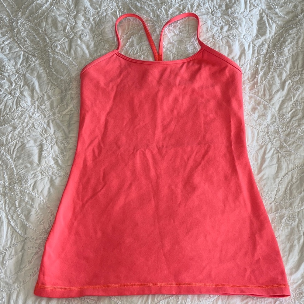 Lululemon Power Y Tank Shelf Bra Racerback Top